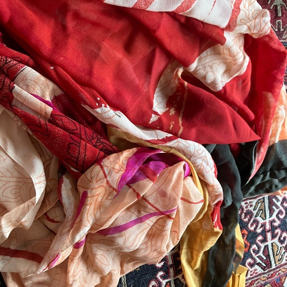 Satya Paul original silk sari brushstroke pattern - Picture 3 of 5